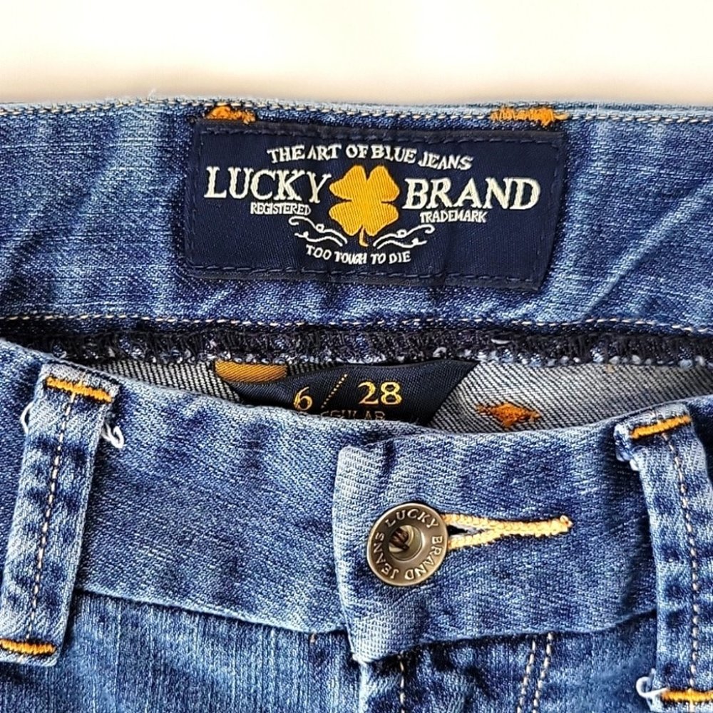 Lucky Brand Sweet Jean Hi Rise Straight Leg Size 6/28 - Picture 7 of 12